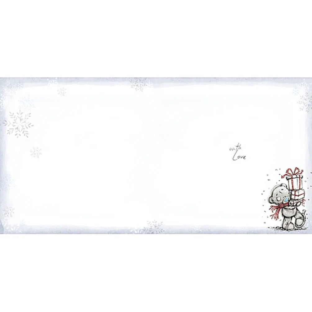Sketchbook Tatty Teddy Holding Present Me to You Bear Christmas Card Extra Image 1