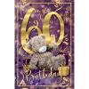 3D Holographic 60th Birthday Me to You Bear Card