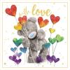 3D Holographic With Love Me to You Bear Card