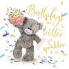 3D Holographic Birthday Sparkles Me to You Bear Card