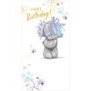 Tatty Teddy Holding Birthday Present Me to You Bear Birthday Card