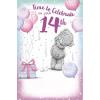 14th Birthday Me To You Bear Birthday Card