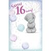 Sweet 16 Today Me to You Bear 16th Birthday Card