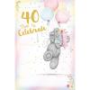 Time To Celebrate 40th Me to You Bear Birthday Card