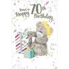 Happy 70th Me to You Bear Birthday Card
