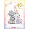 On Your 40th Me to You Bear Birthday Card