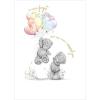 Bears Holding Heart Balloons Me to You Bear Card