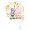 70th Birthday Me to You Bear Birthday Card