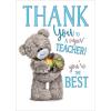 Thank You Super Teacher Me To You Bear Card