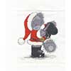 Santa In The Snow Me to You Bear Cross Stitch Kit