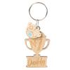 No 1 Daddy Me to You Bear Wooden Key Ring