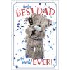 No1 Dad 3D Holographic Me to You Bear Father's Day Card