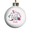 Personalised Tiny Tatty Teddy My 1st Christmas Bauble