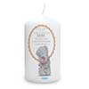 Personalised Me To You Bear Flowers Candle