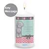 Personalised Me to You Bear Pastel Belle Candle