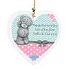 Personalised Me to You Pastel Wooden Heart Decoration