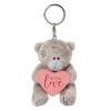 3" Padded With Love Heart Me to You Plush Keyring