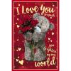 3D Holographic Love You Me to You Valentine's Day Card