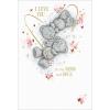 Love You To The Moon & Back Me to You Bear Valentine's Day Card
