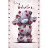 Falling Hearts Me to You Bear Valentine's Day Card