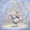 Wish Upon a Star Softly Drawn Me to You Bear Christmas Card
