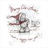 Sketchbook Tatty Teddy Holding Present Me to You Bear Christmas Card