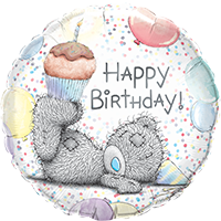 Happy Birthday Me to You Bear Helium Balloon Bouquet