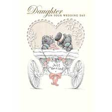 Daughter On Wedding Day Me to You Bear Card