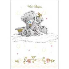 With Regret Wedding Invitation Me to You Bear Card