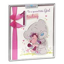 1st Birthday Girl Me to You Bear Handmade Boxed Card