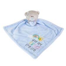 Tiny Tatty Teddy Bear Blue Baby Comforter