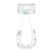 Good Luck Me to You Bear Wedding Horseshoe Plaque