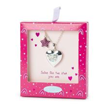 Me to You Bear Heart Locket Necklace with Star