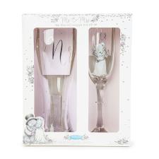 Mr &amp; Mrs Wedding Glasses Me to You Bear Gift Set