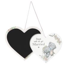 Me to You Bear Hanging Wedding Countdown Plaque