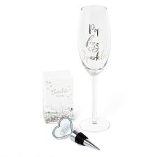 Champagne Flute Stopper & Chocolates Me to You Gift Set