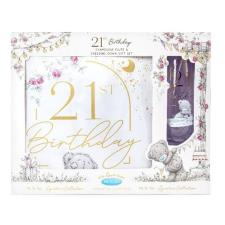 21st Birthday Dressing Gown & Glass Me to You Bear Gift Set