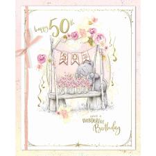 50th Birthday Me to You Bear Birthday Card