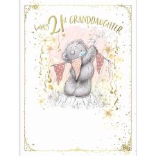 Granddaughter 21st Birthday Me to You Bear Large Card