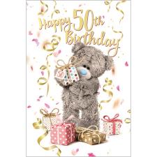 3D Holographic 50th Birthday Me to You Bear Card