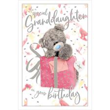 3D Holographic Special Granddaughter Me to You Bear Birthday Card