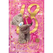 3D Holographic 18th Birthday Me to You Bear Card
