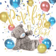 3D Holographic Pop Fizz Clink Me to You Bear Card