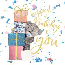 3D Holographic Happiest Birthday Me to You Bear Card