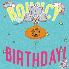 3D Holographic Bear On Space Hopper Me to You Bear Birthday Card