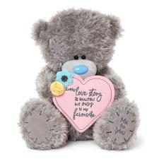 12" Love Story Padded Heart Me to You Bear