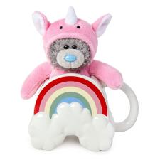 Rainbow Shaped Mug & Unicorn Plush Me to You Bear Gift Set