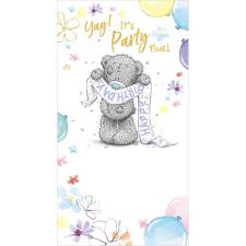 Tatty Teddy Holding Birthday Banner Me to You Bear Birthday Card