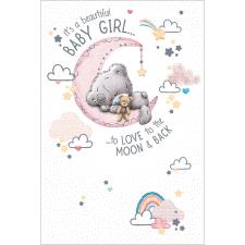 Beautiful Baby Girl Me to You Bear New Baby Card