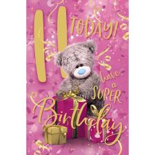 11 Today Photo Finish Me to You Bear 11th Birthday Card